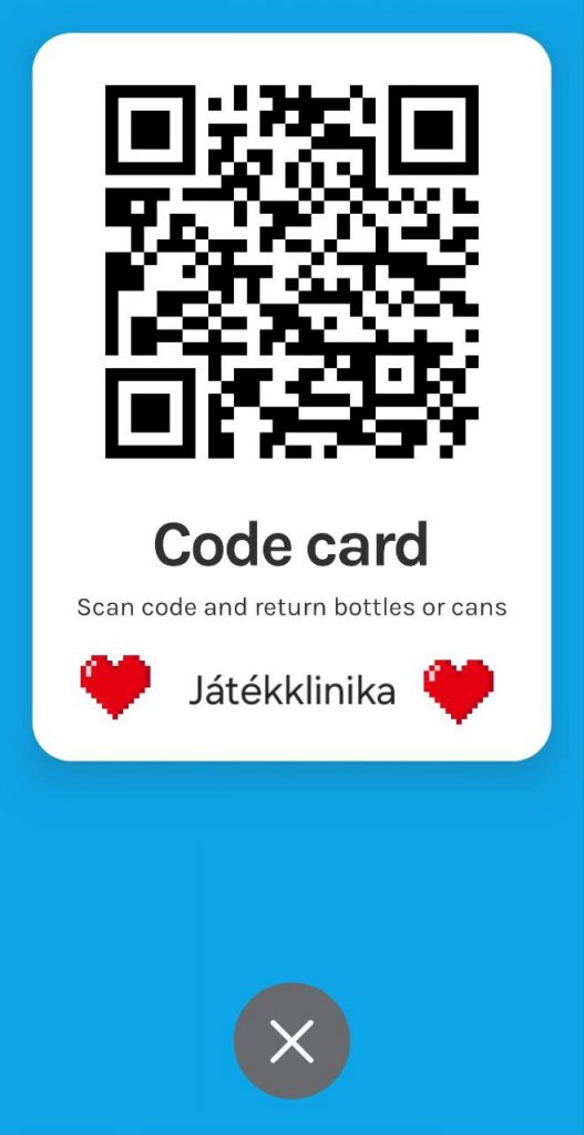 Ha ezzel a QR-kóddal váltja vissza az italos dobozt, üveget vagy flakont, névtelenül támogathatja a műhely működését.